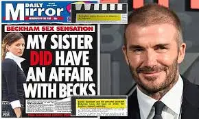 David Beckham and Rebecca Loos