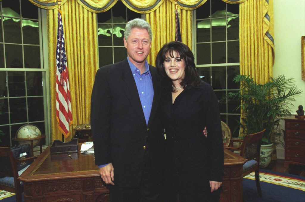 Monica Lewinski and Bill Clinton